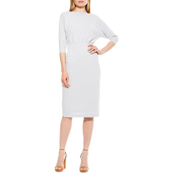 Alexia Admor Paris Sheath Dress Women Large White Bodycon Wedding Rehearsal - Picture 1 of 11